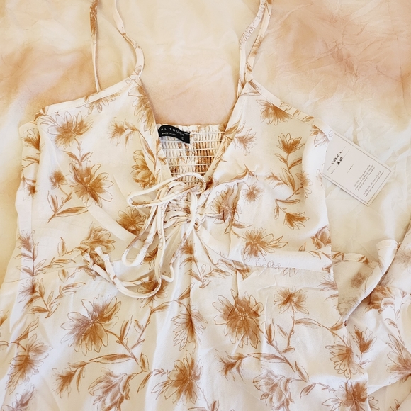 Floral De Coca Midi Sundress Size L - Picture 7 of 11